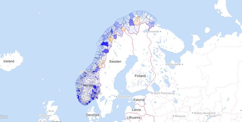 Norway - Employed in municipalities